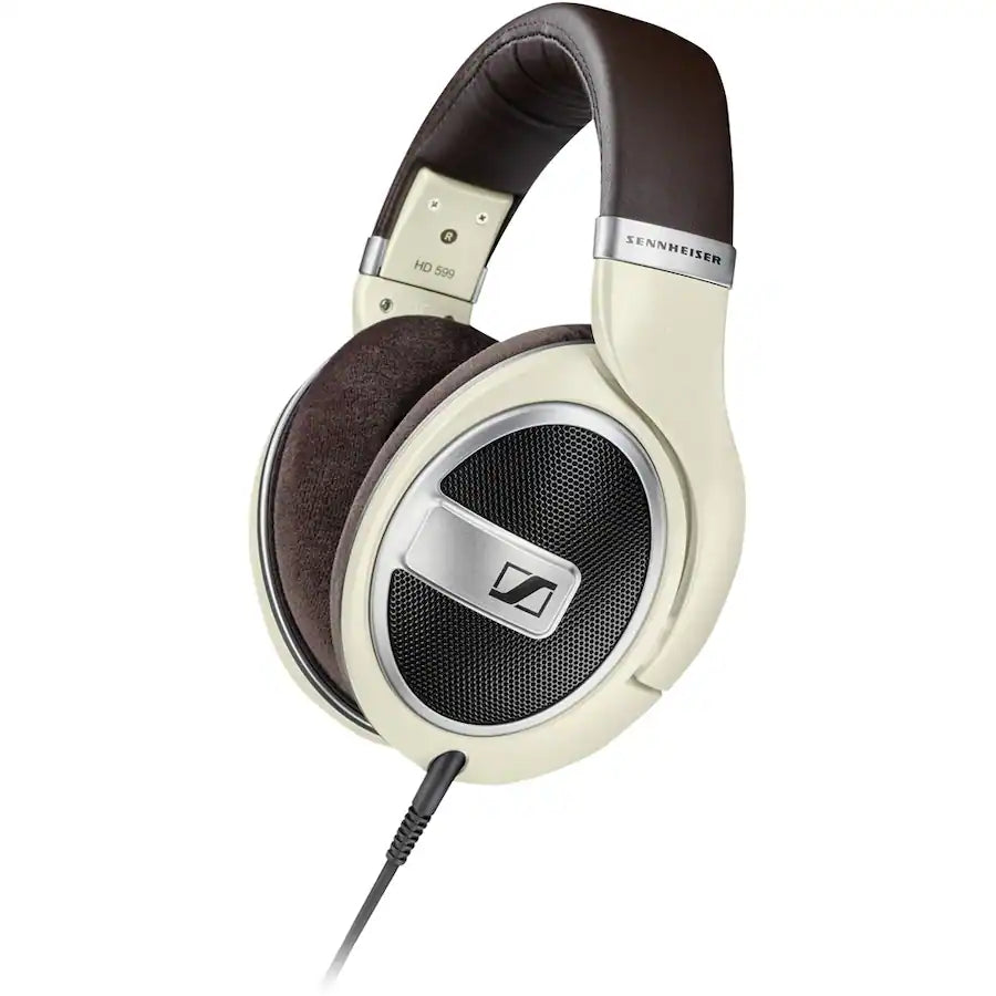 Sennheiser - HD 599 Wired Open Back Over-the-Ear Headphones HD 5 - Brown/Ivory/Matte Metallic