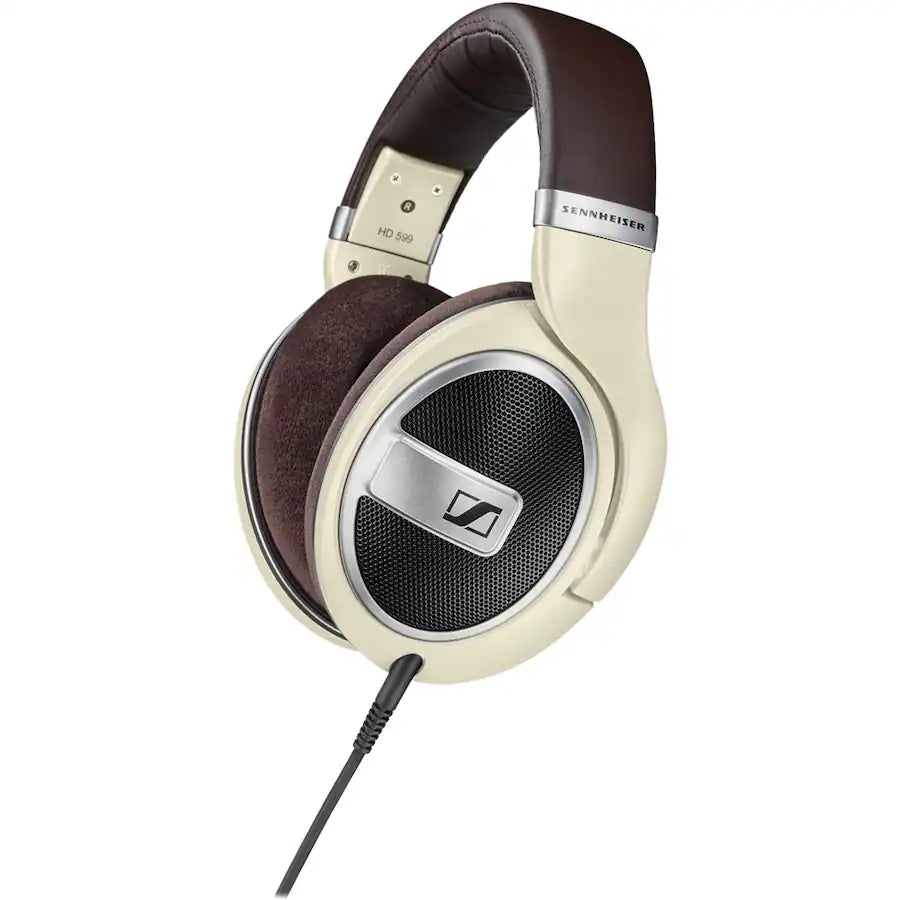 Sennheiser - HD 599 Wired Open Back Over-the-Ear Headphones HD 5 - Brown/Ivory/Matte Metallic