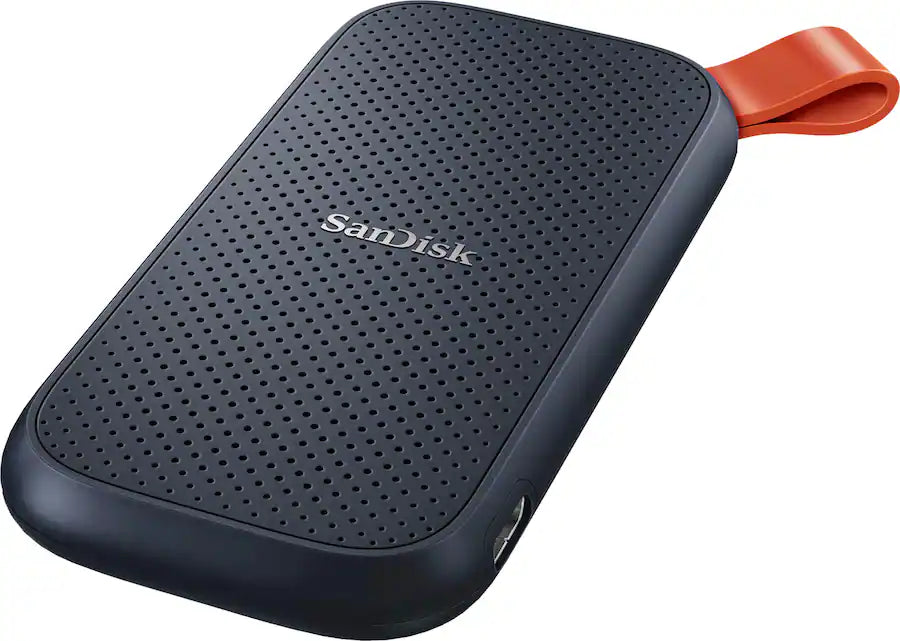 SanDisk - 2TB External USB 3.2 Gen 2 Type C Portable SSD - Black