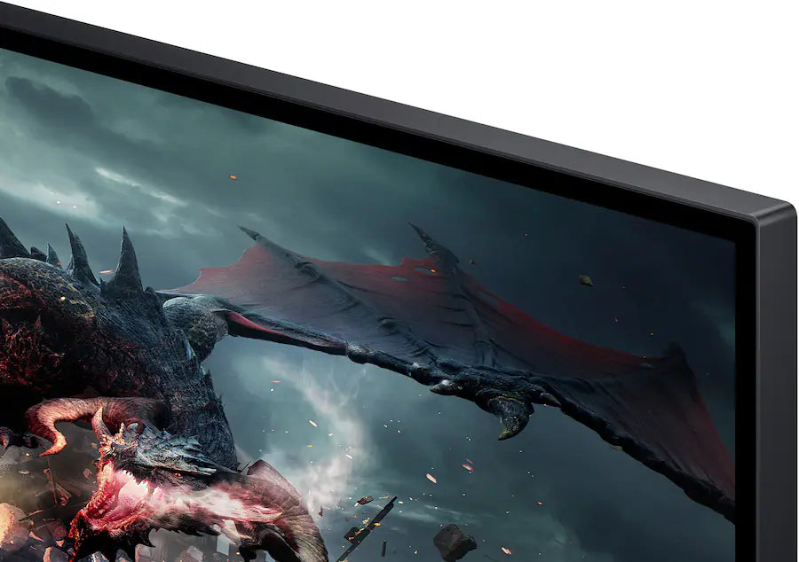 Samsung - 27” Odyssey G50D QHD IPS 180Hz 1ms AMD FreeSync and G-Sync Compatible Gaming Monitor with HDR 400 (DisplayPort, HDMI) - Black