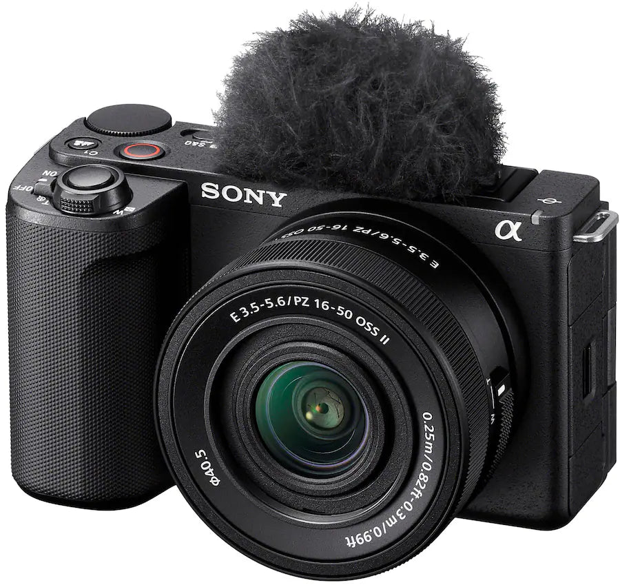 Sony - Alpha ZV-E10 II Mirrorless Content Creators’ Camera Kit with 16-50mm Lens - Black